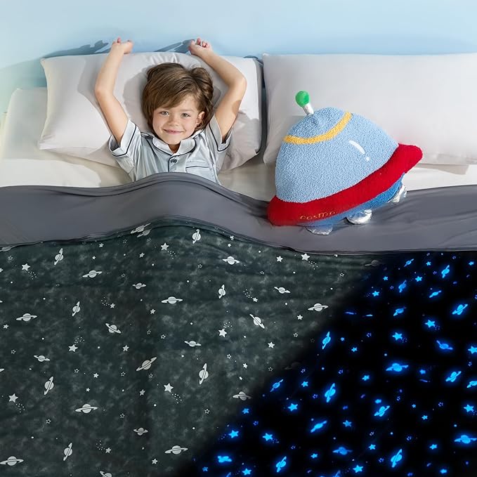 Cooling Blanket Glow in Dark Summer Blanket for Kids