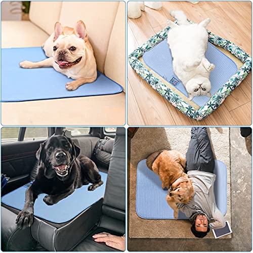 Pet Cooling Mat for Dogs Cats-Blue - elegear-shop