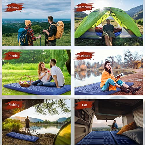 4" Ultra-Thick Single Inflatable Mattress Camping with Pillow Carry Bag - elegear-shop