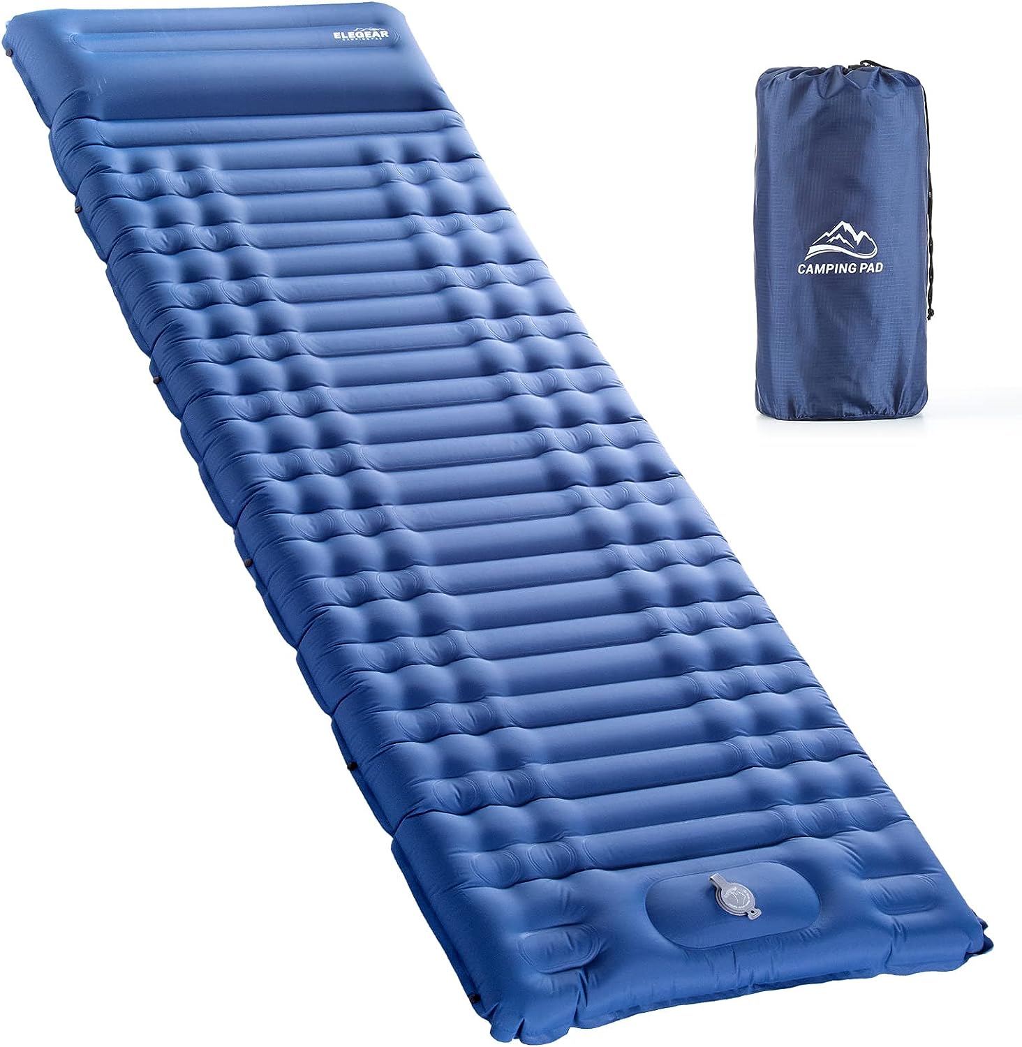 4" Ultra-Thick Single Inflatable Mattress Camping with Pillow Carry Bag