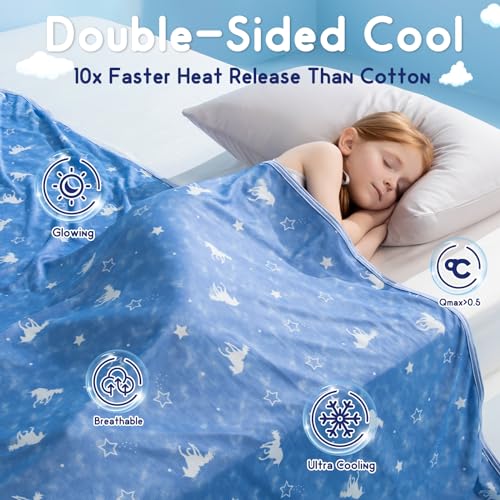 Cooling Blanket for Hot Sleeper for Kids