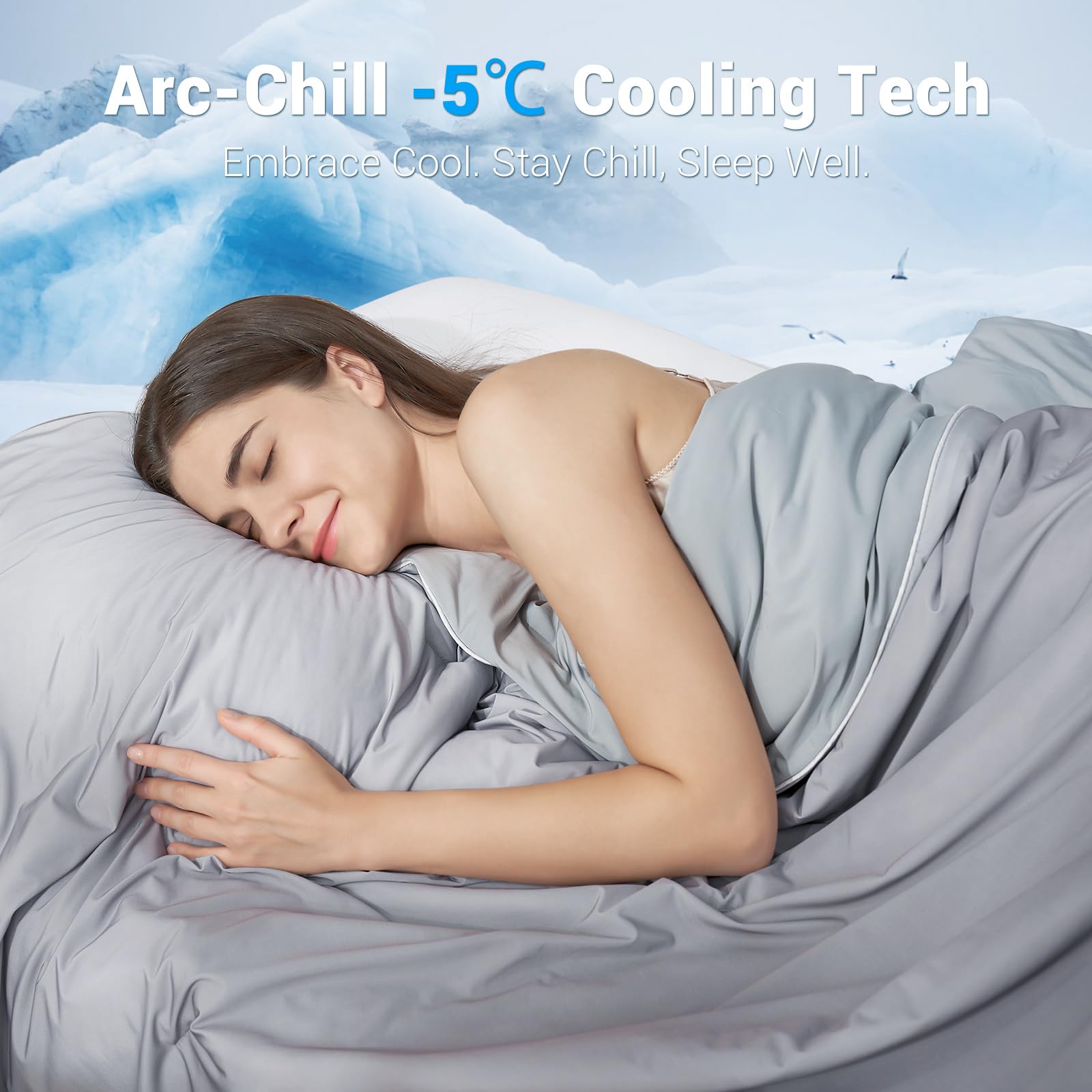 Cooling Double-Sided Blanket Gradient Color for Hot Sleepers