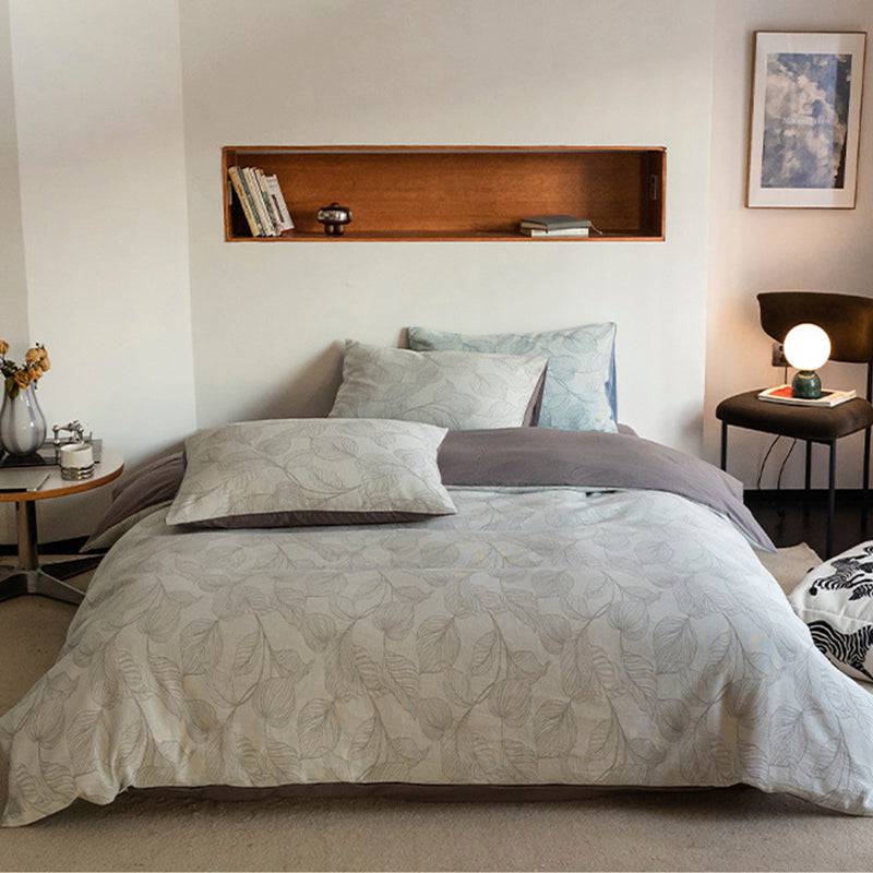 4-pieces bedding set Retro Double-Layered Jacquard Cotton Bedding Set,D012
