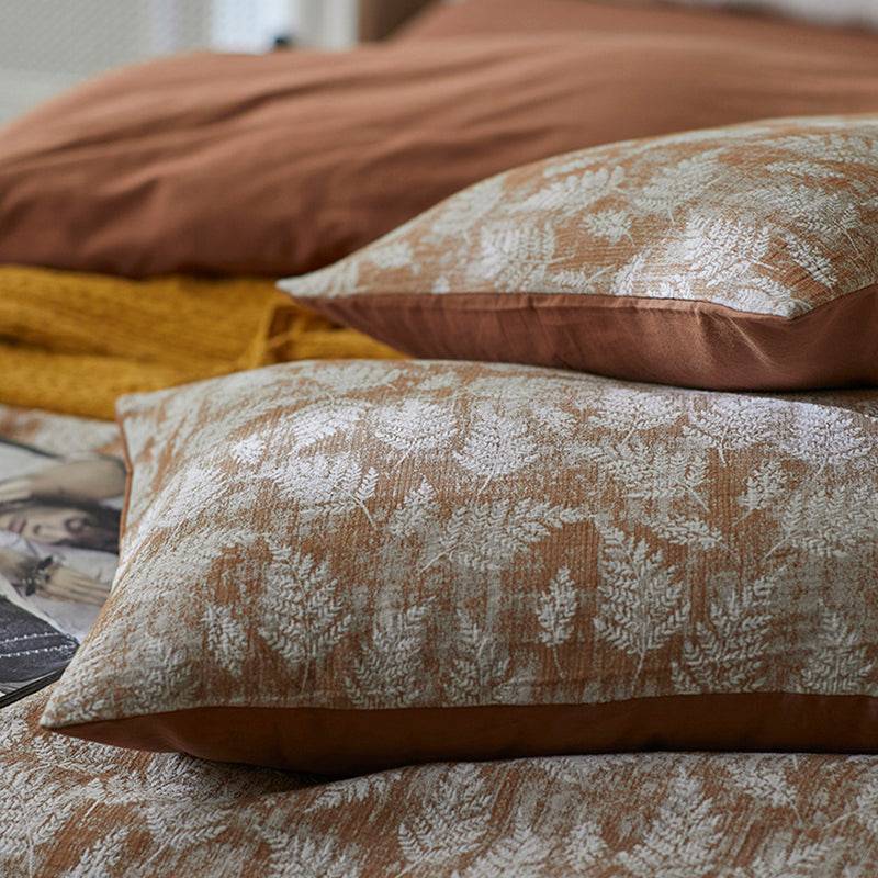 4-pieces Japanese Air Layer Gauze Fabric Double-Layered Soft Cotton Jacquard Bedding Set,D020