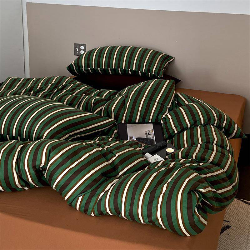 Classic Cotton Knit Bedding Set - Soft and Comfortable,D014