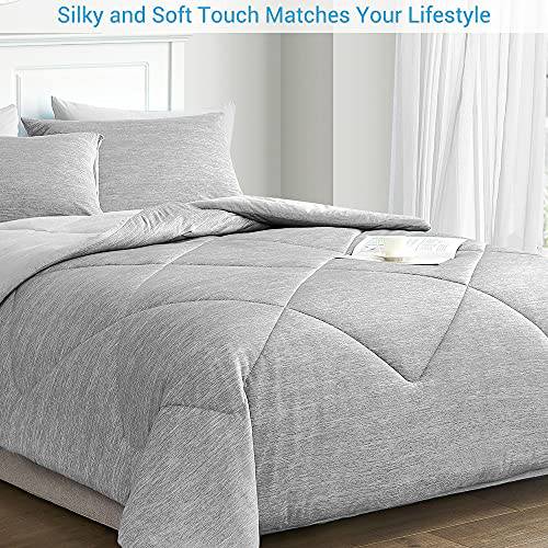 Double-Sided Gray Cooling Comforter All Season Quilt