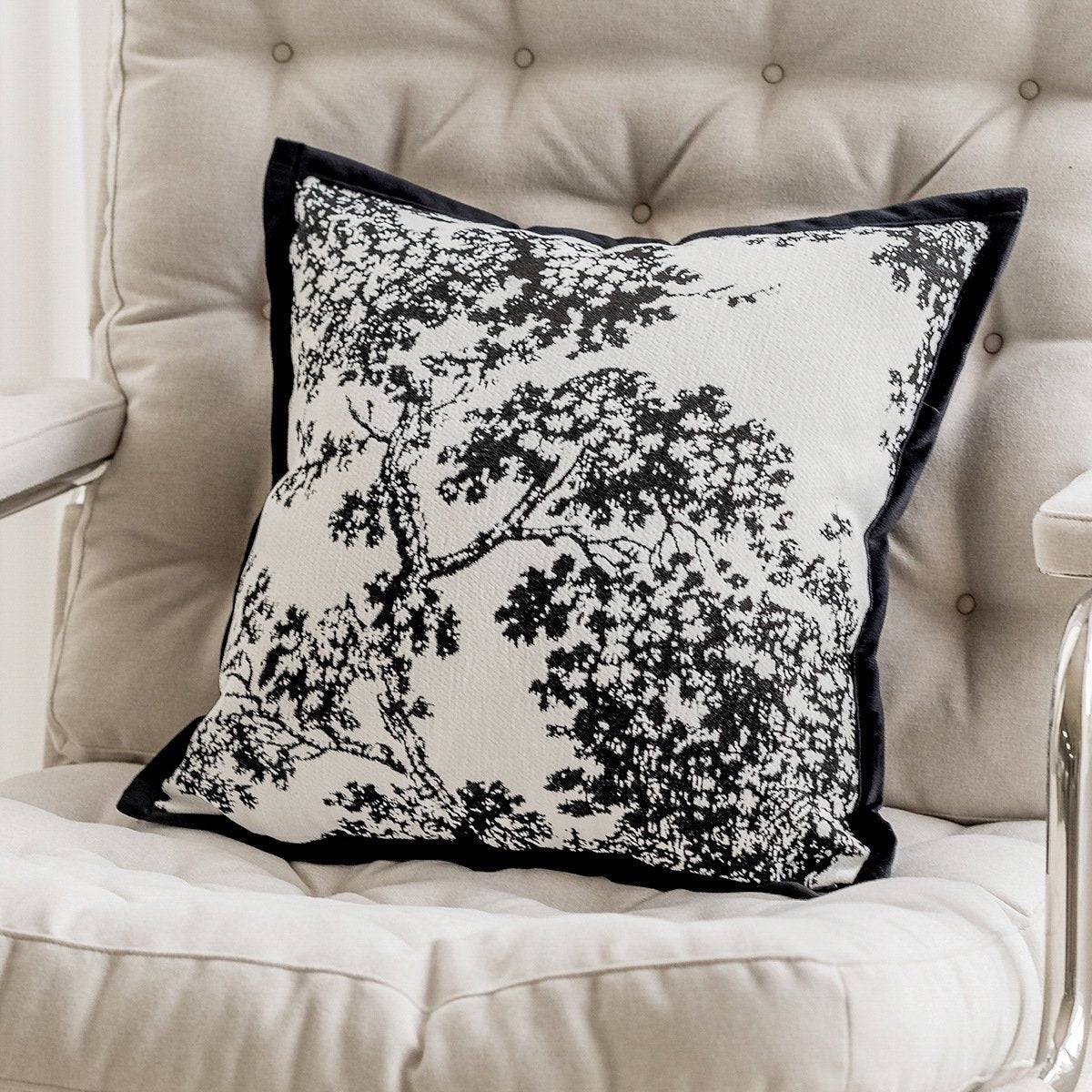 High-Quality Jacquard Fabric French Abstract Art Sofa Cushion Cover Sell Points