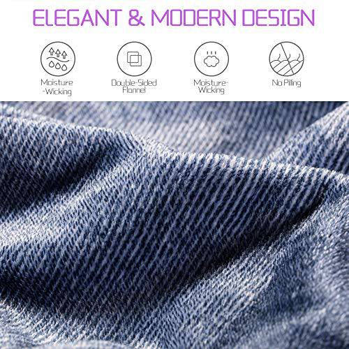 Ultra Soft Anti-Static Warm Flannel Fleece Blanket - (59" X 79"）